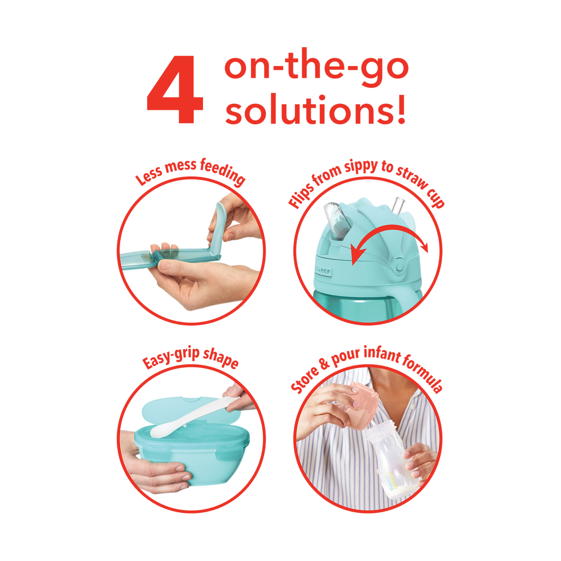 Skip Hop Easy-Pack Travel Feeding Set.