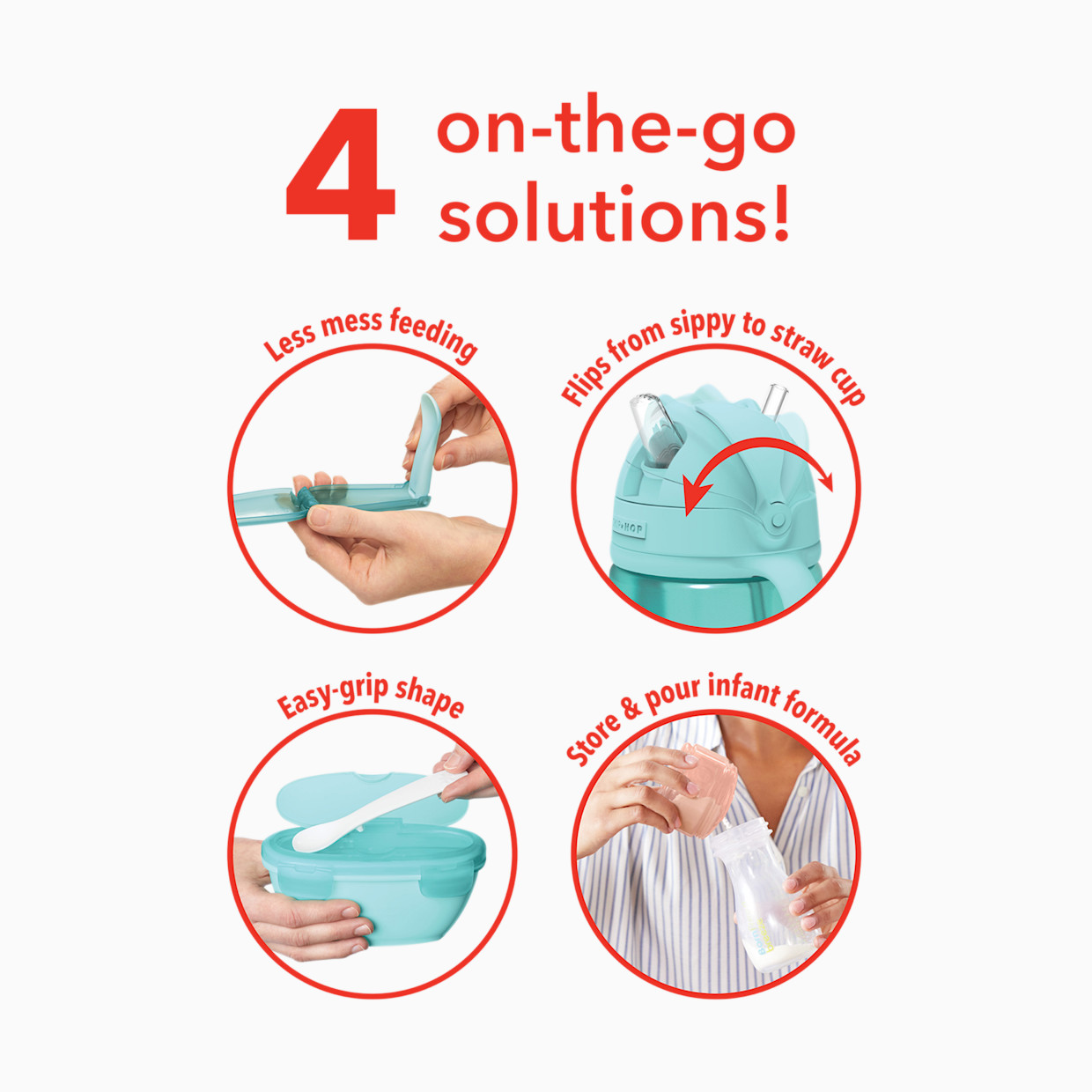 Skip Hop Easy-Pack Travel Feeding Set.