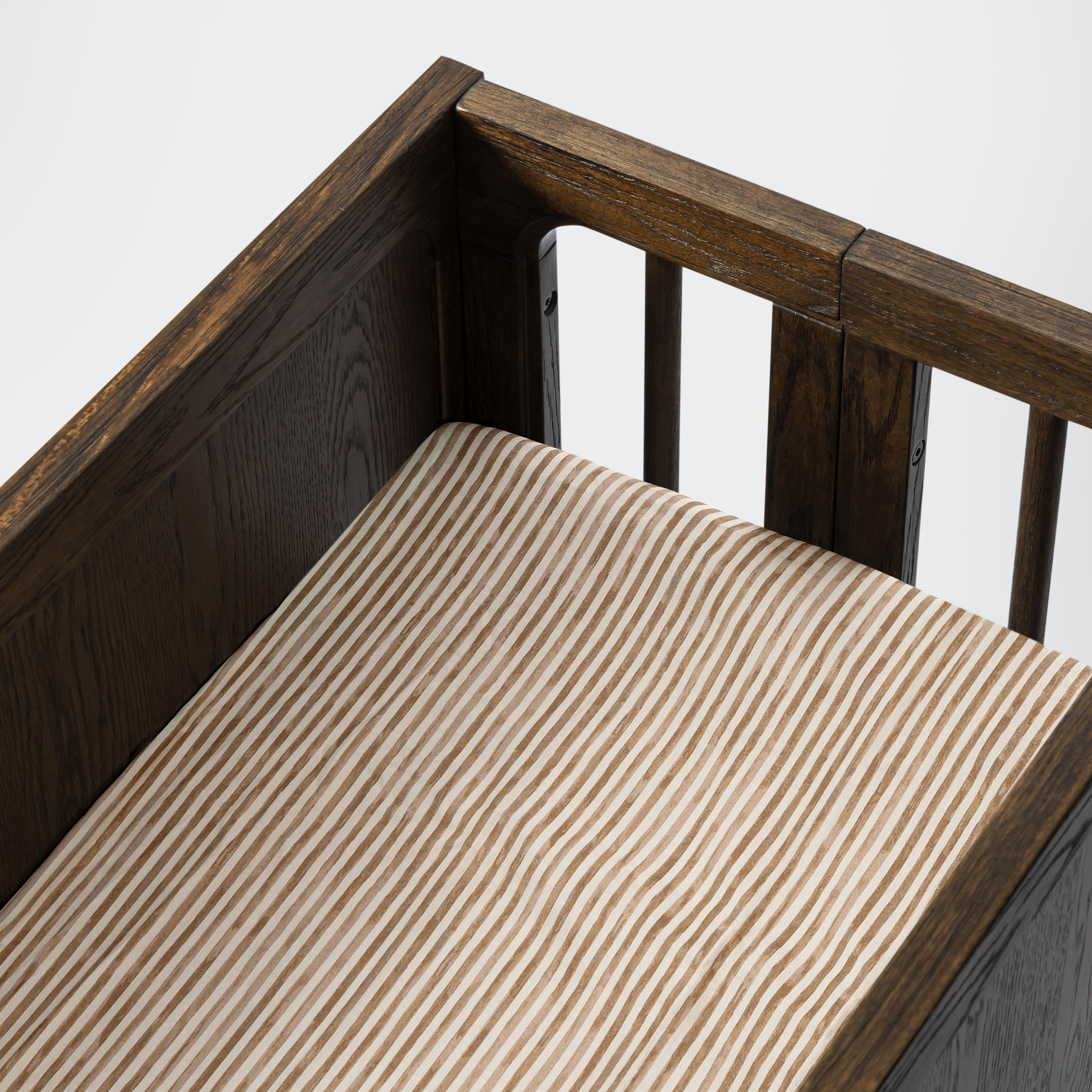 babyletto All-Stages Organic Brushed Cotton Bassinet Sheet - Autumn Stripe.