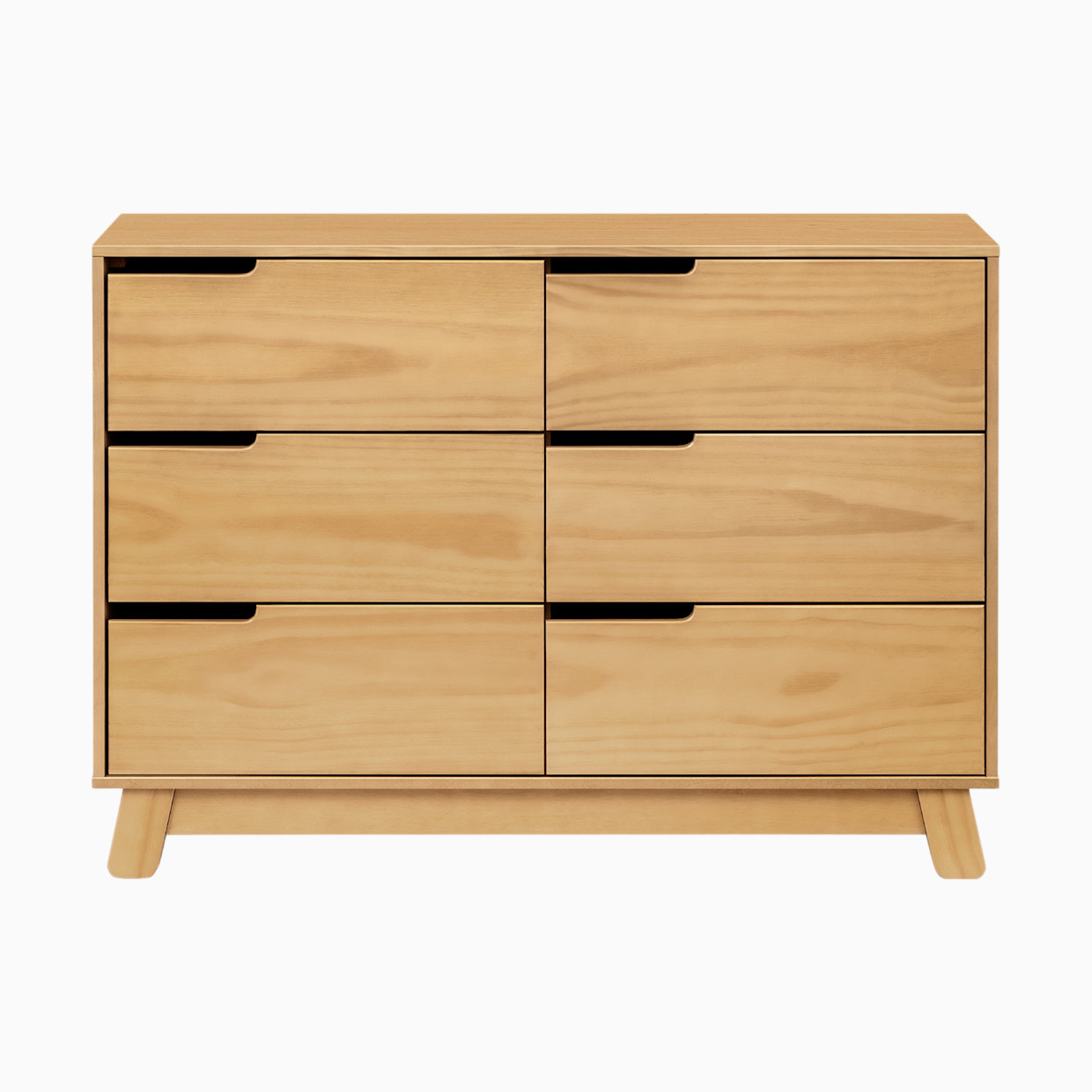 babyletto Hudson 6-Drawer Double Dresser - Honey.