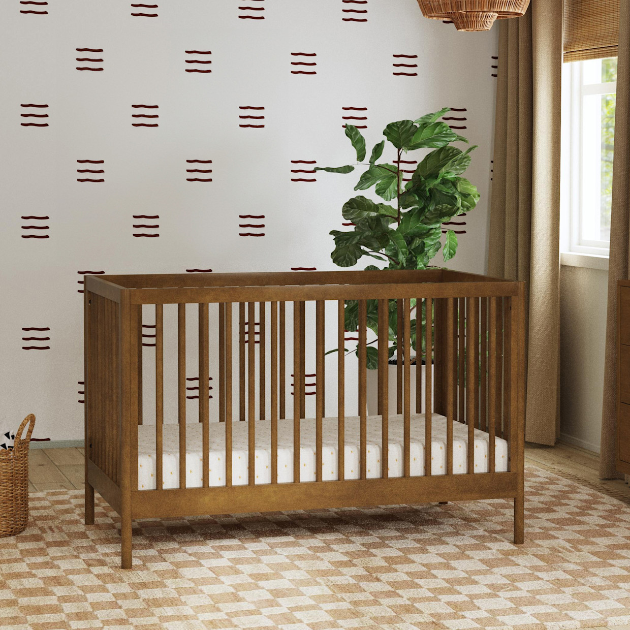 daVinci Birdie 3-in-1 Convertible Crib - Walnut.