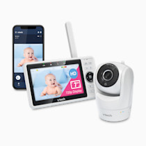 VTech Upgraded Smart WiFi Baby Monitor VM901, 5-inch 720p Display, 1080p Camera, HD NightVision, Fully Remote Pan Tilt Zoom, 2-Way Talk, Free Smart Phone App, Works with iOS, Android