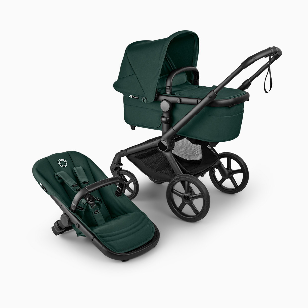 Bugaboo Fox 5 Renew Complete Stroller & Bassinet - Fern Green.