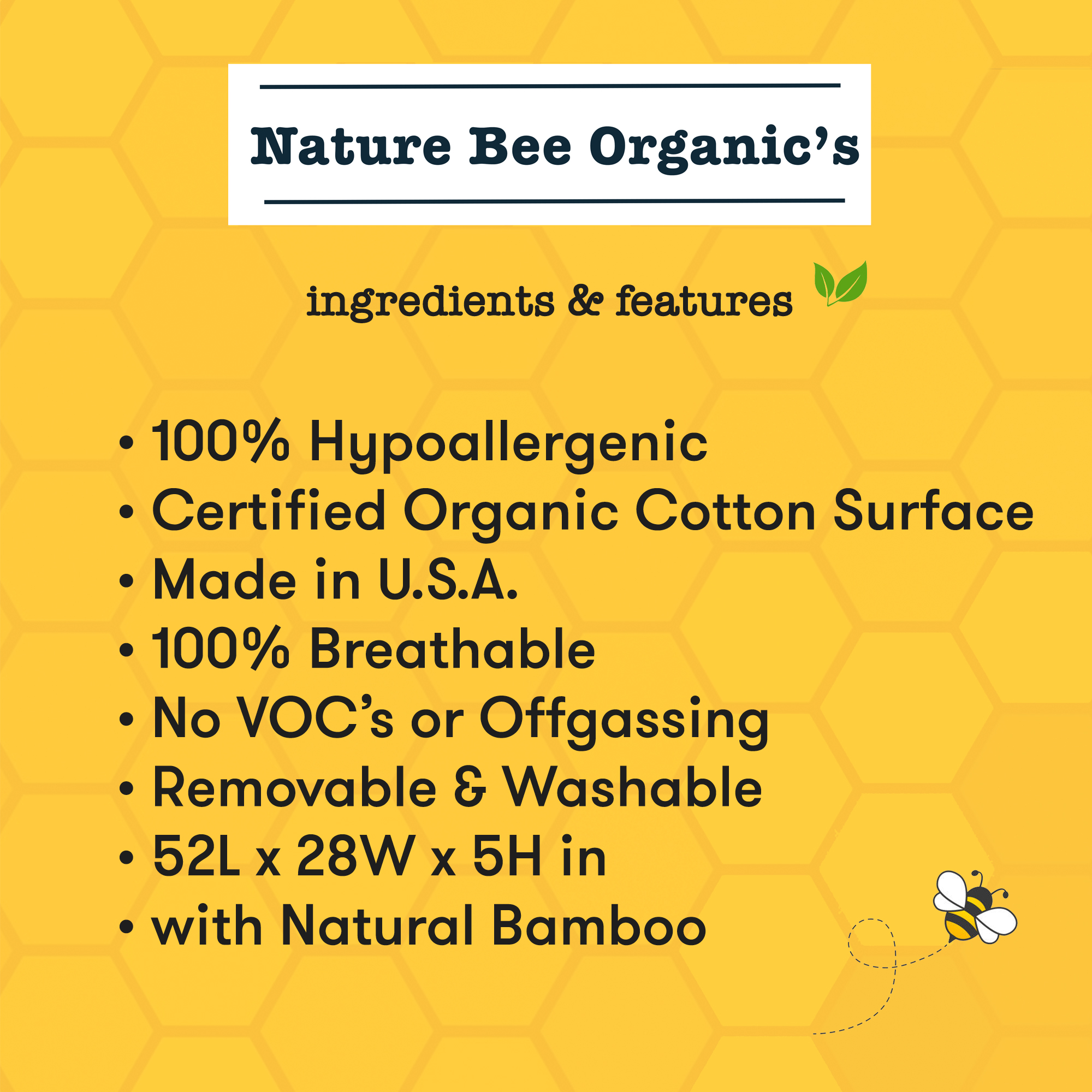 Nature Bee Organic's Deluxe Breathable Crib & Toddler Mattress.