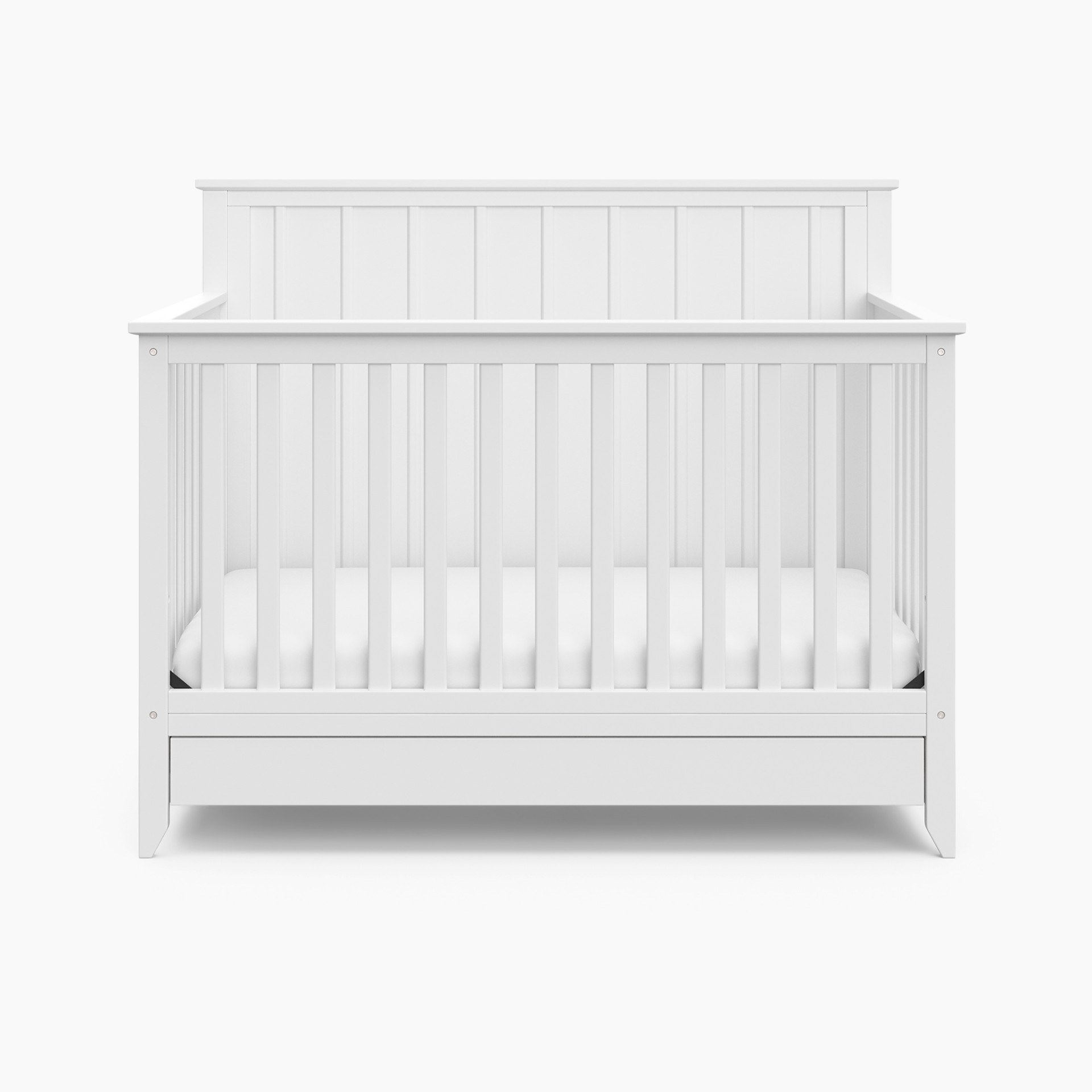 Storkcraft Forrest 4-in-1 Convertible Crib with Drawer White
