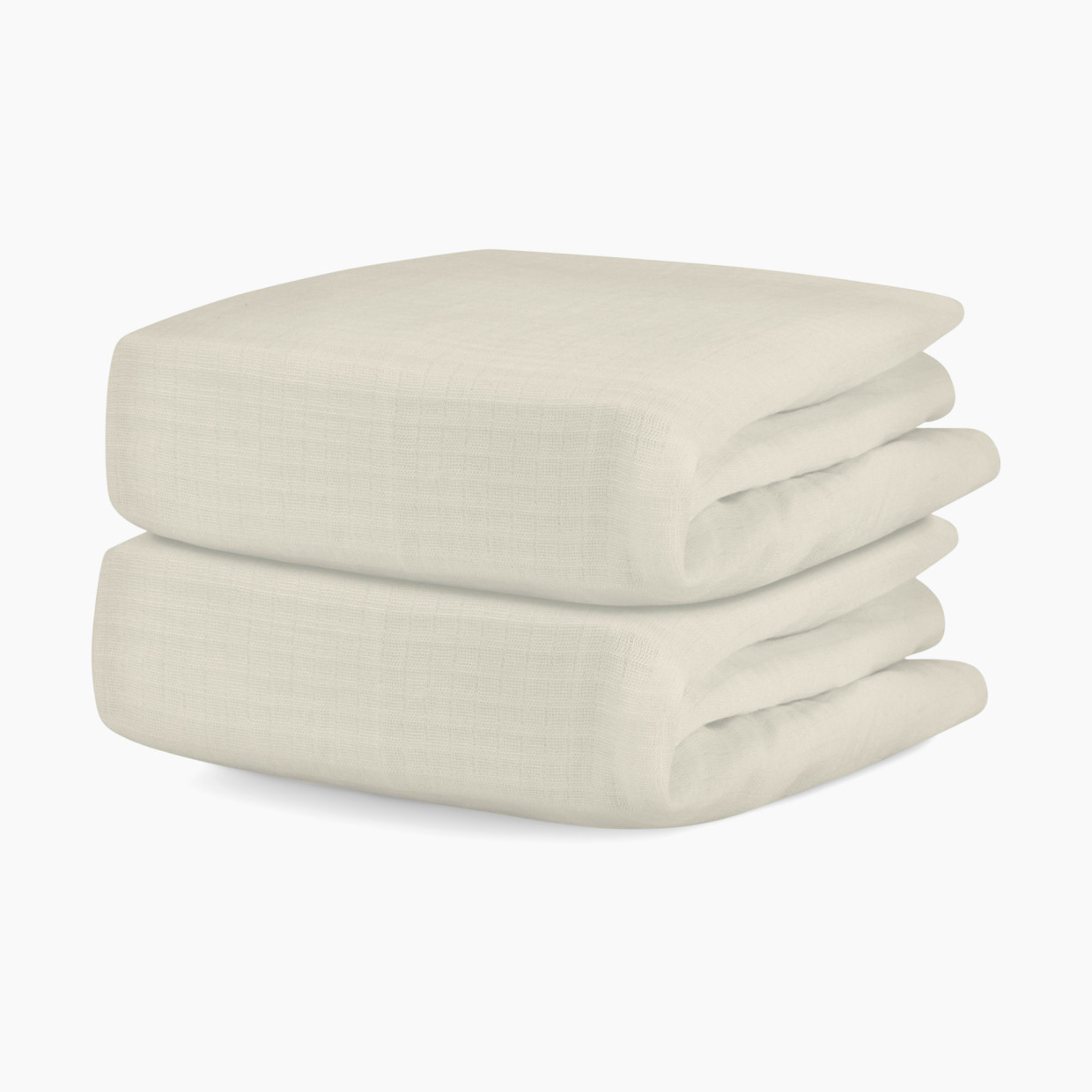 Newton Baby 2-Pack Organic Cotton Breathable Mini Crib Sheets - Oatmeal.