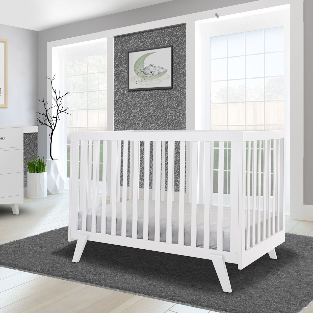 Sorelle Luce Crib - White.