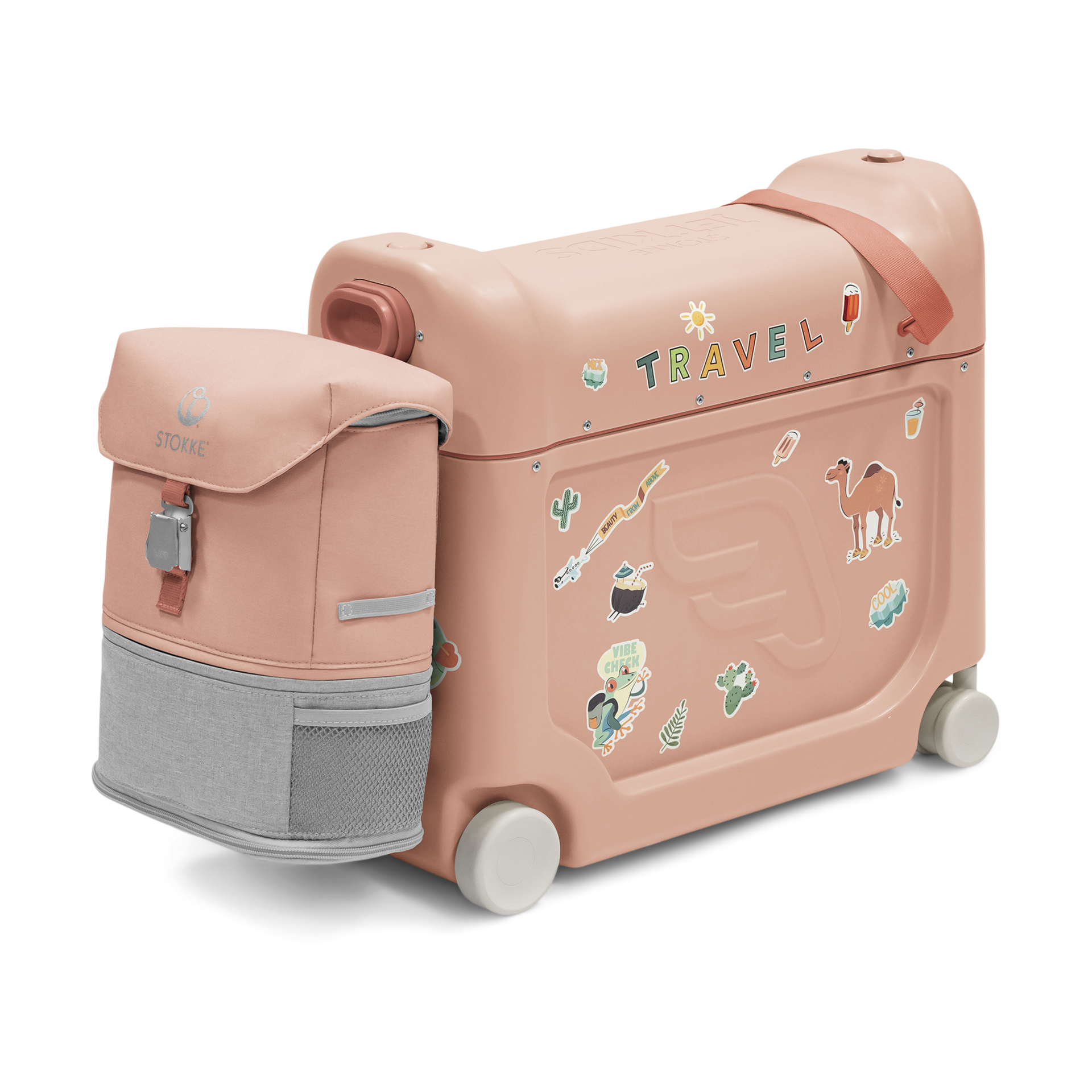 Stokke JetKids Travel Bundle - Coral Pink.