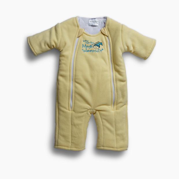 Baby Merlin's Magic Sleepsuit Microfleece Swaddle Transition Product - Yellow, 3-6 Months.