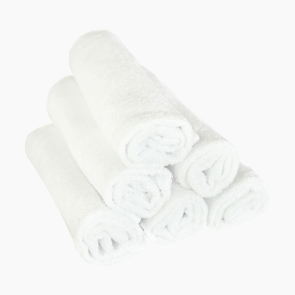 Copper Pearl Ultra Soft Washcloth (6 Pack) - White.