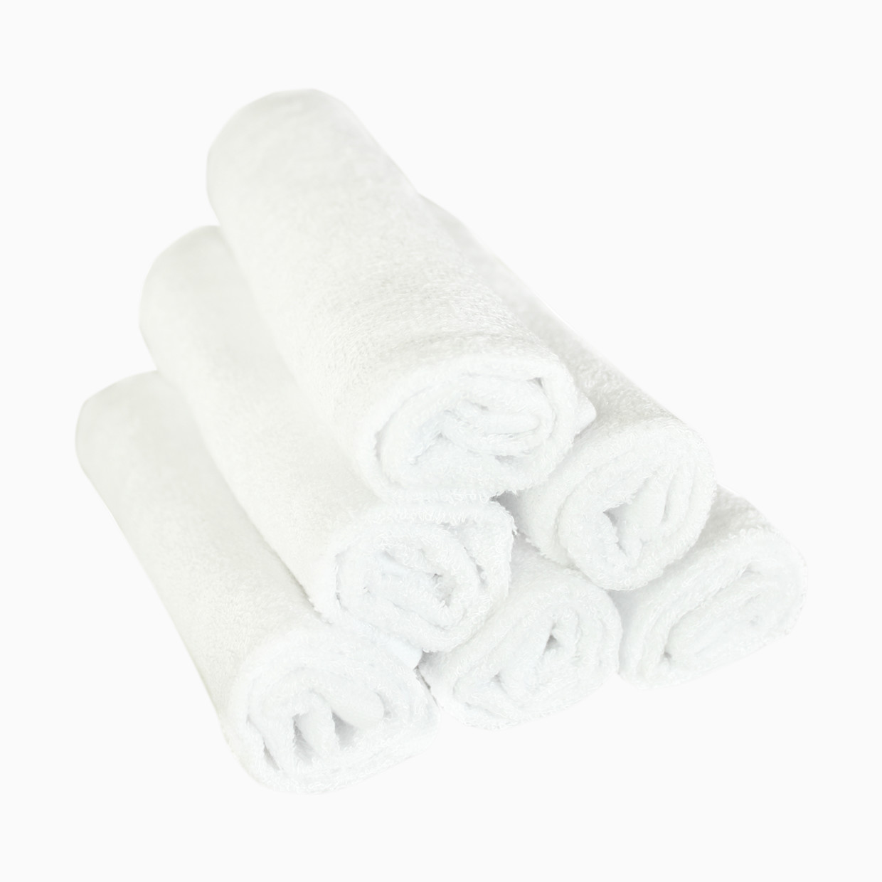 Copper Pearl Ultra Soft Washcloth (6 Pack) - White.