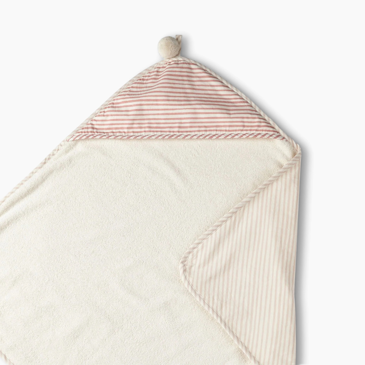 Pehr Stripes Away Hooded Towel - Petal.