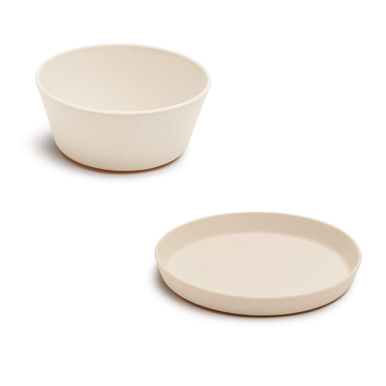 AEIOU Toddler Bowl & Plate Set - Oat.