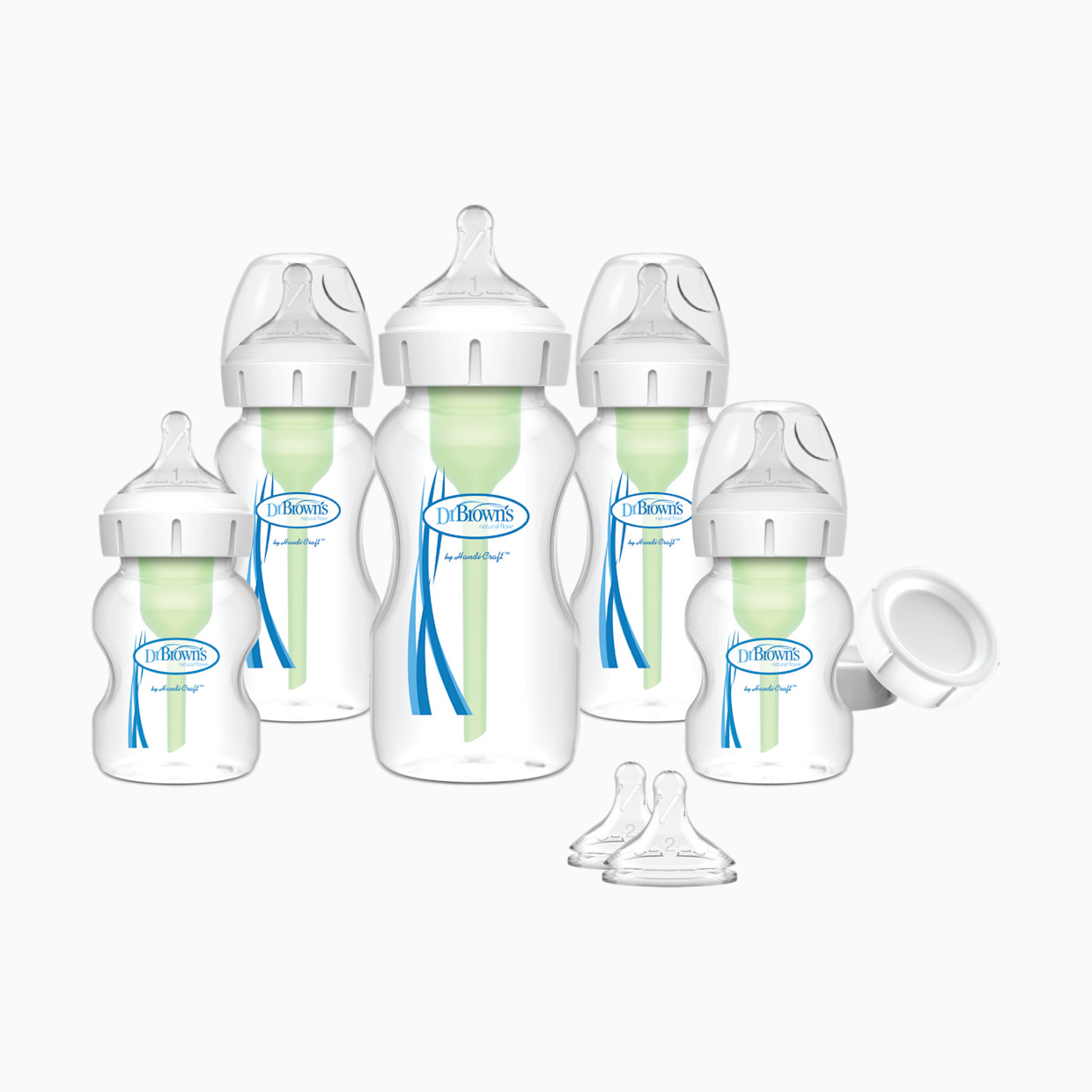 Dr. Brown's Anti-colic Options+ Wide-Neck Baby Bottle Newborn Feeding Gift Set.