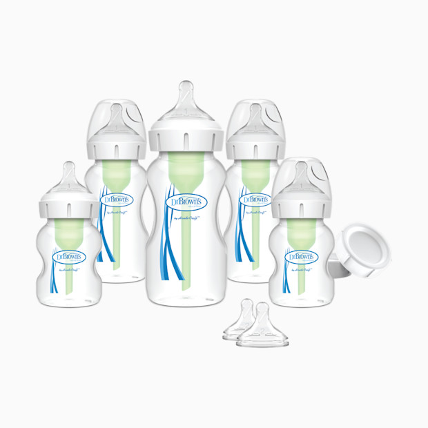 Dr. Brown's Anti-colic Options+ Wide-Neck Baby Bottle Newborn Feeding Gift Set.