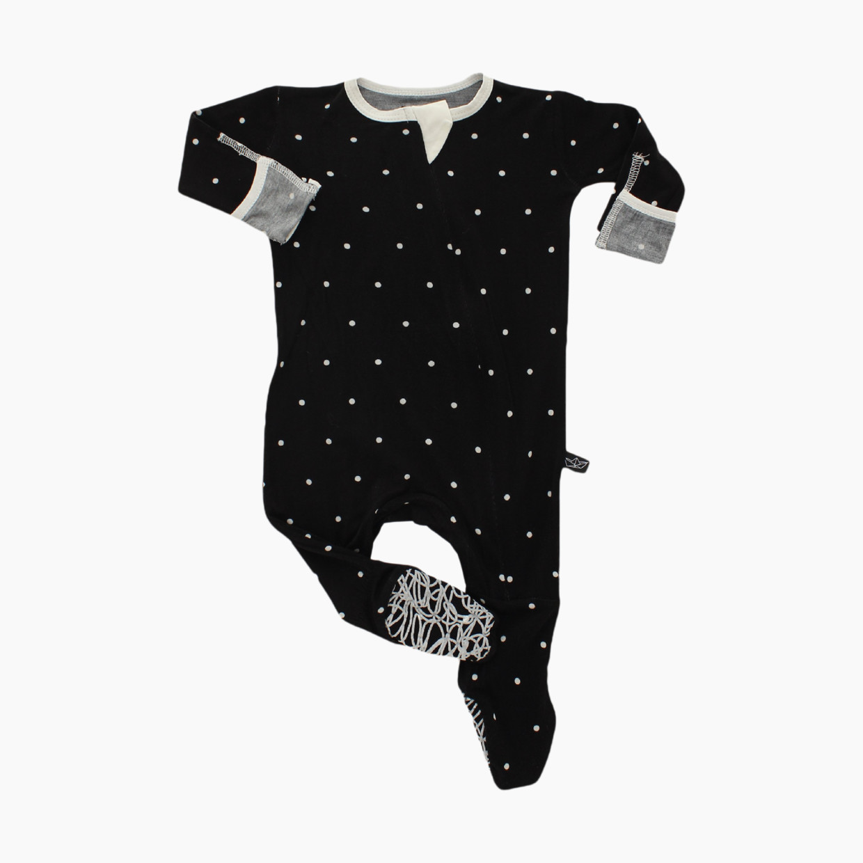 Peregrine Kidswear Footed Sleeper - Polka Dot, 9-12 M.