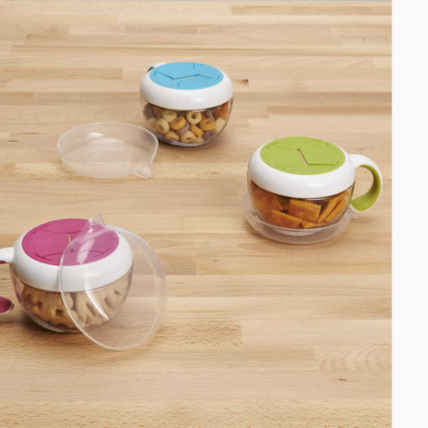 OXO Tot Flippy Snack Cup with Travel Lid - Pink.