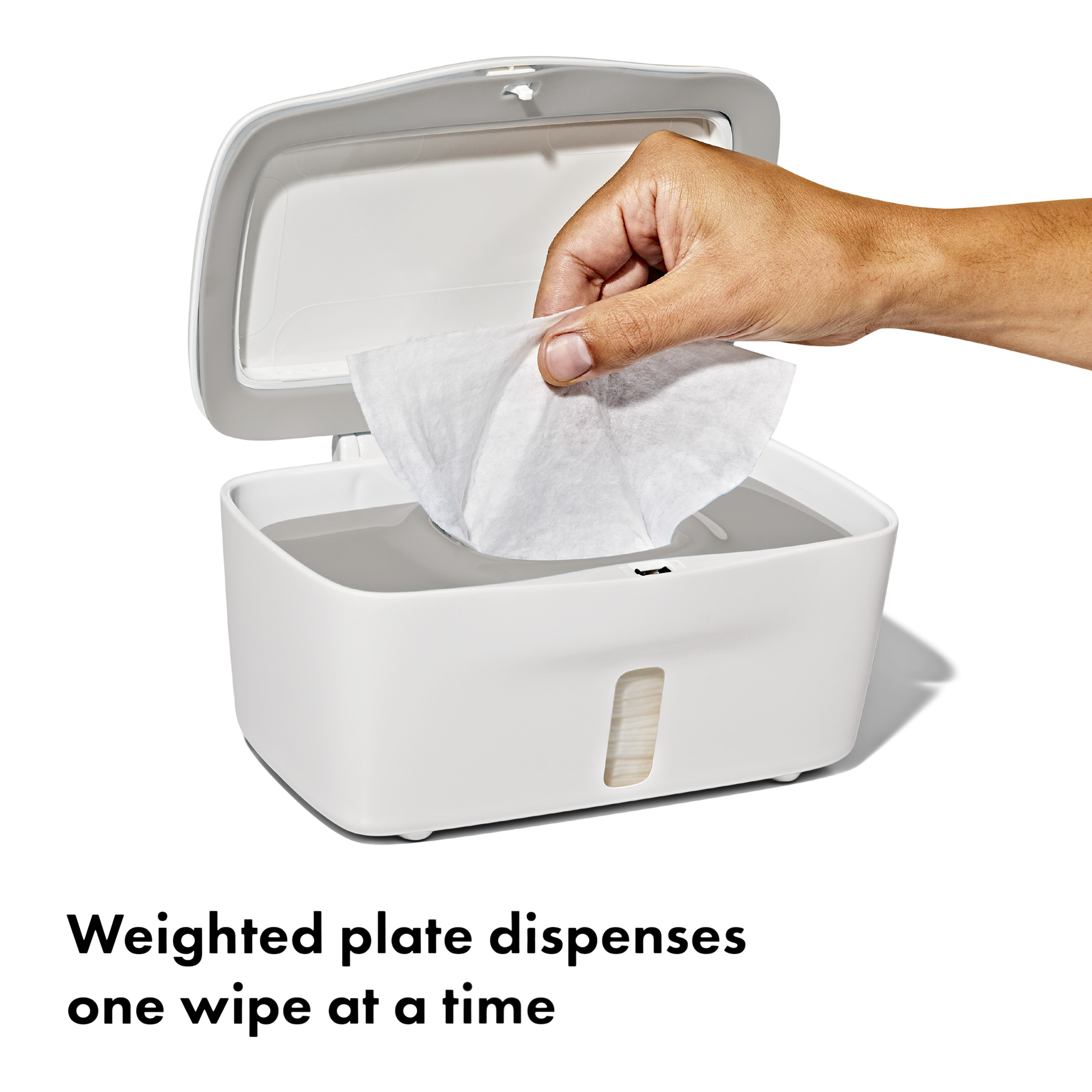 OXO Tot Perfect Pull Wipes Dispenser.