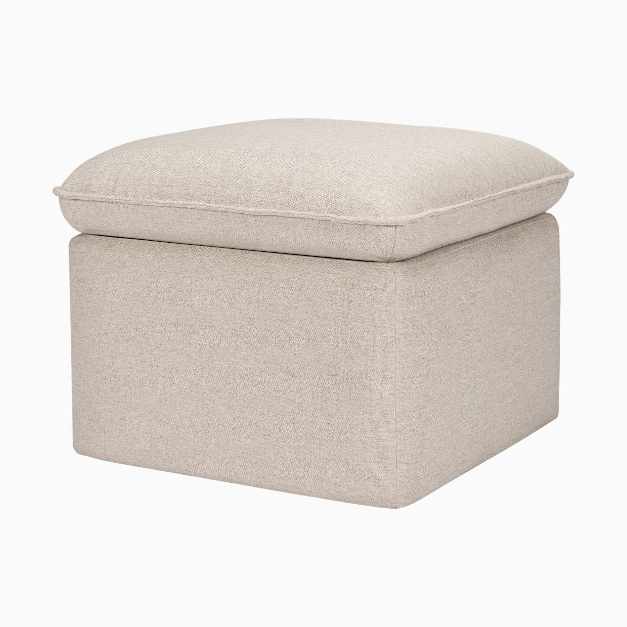 babyletto Cali Storage Ottoman - Performance Beach Eco Weave.