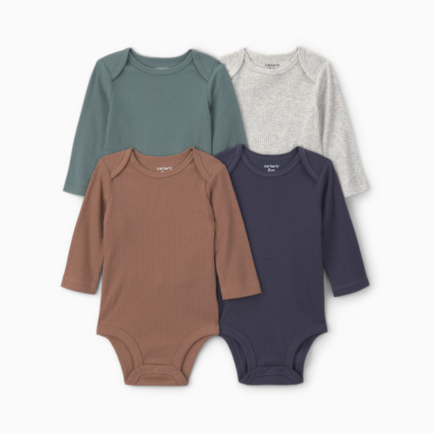 Carter's Long-Sleeve Bodysuits (4 Pack).