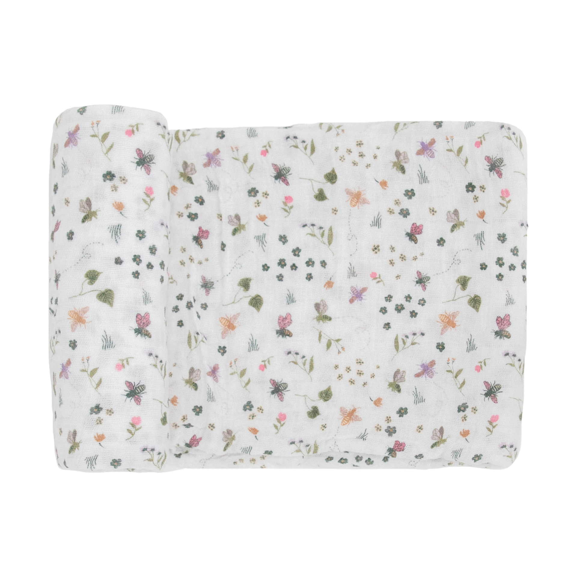 Little Unicorn Cotton Muslin Swaddle Blanket Garden Bees Babylist Shop