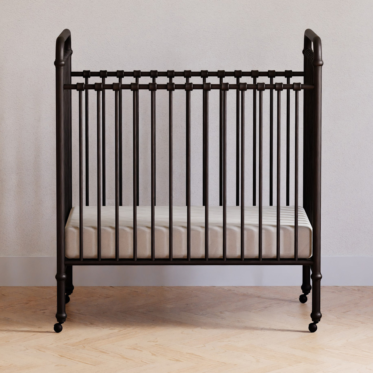 Namesake Abigail 3-in-1 Convertible Mini Crib - Vintage Iron.