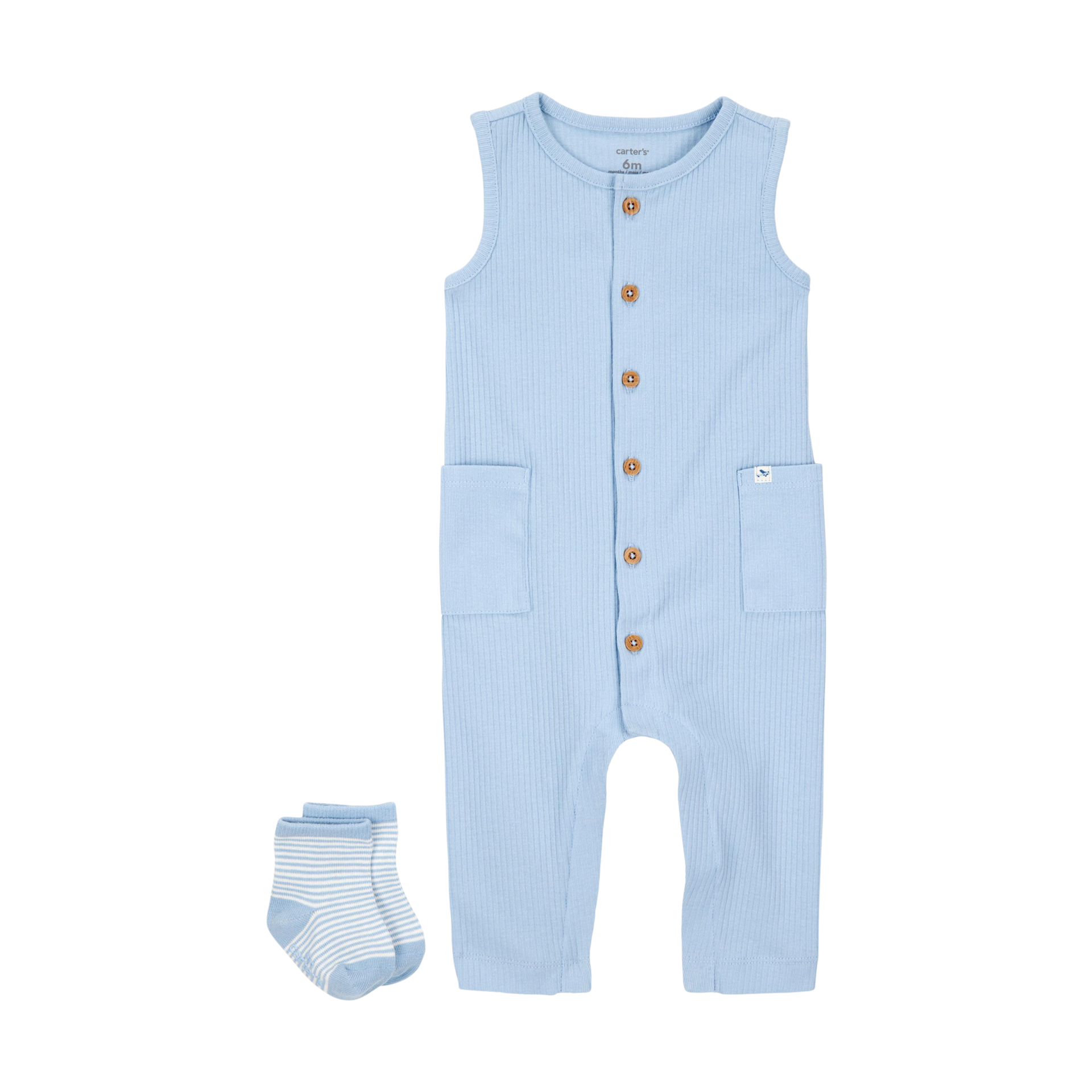 Carter's 2-Piece Jumpsuit & Socks Set.