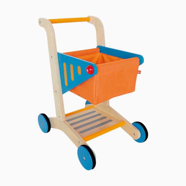Hape Kid's Wooden Shopping Cart.