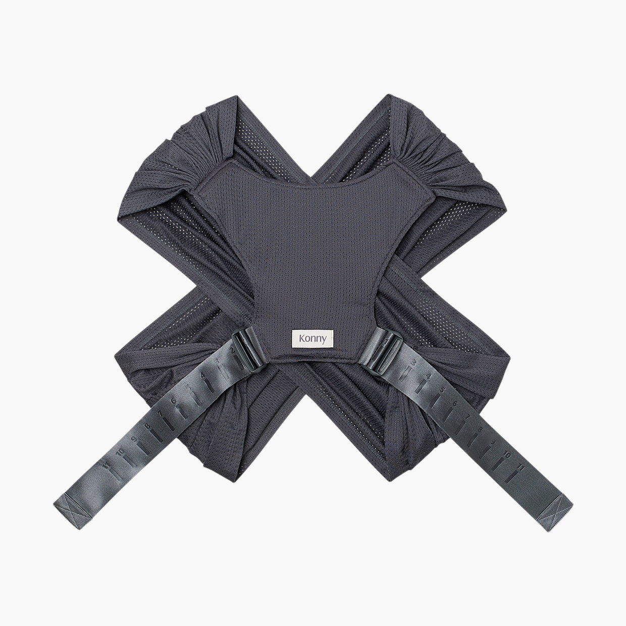 Konny Baby Wrap Carrier Flex Airmesh - Charcoal, M-4 Xl.