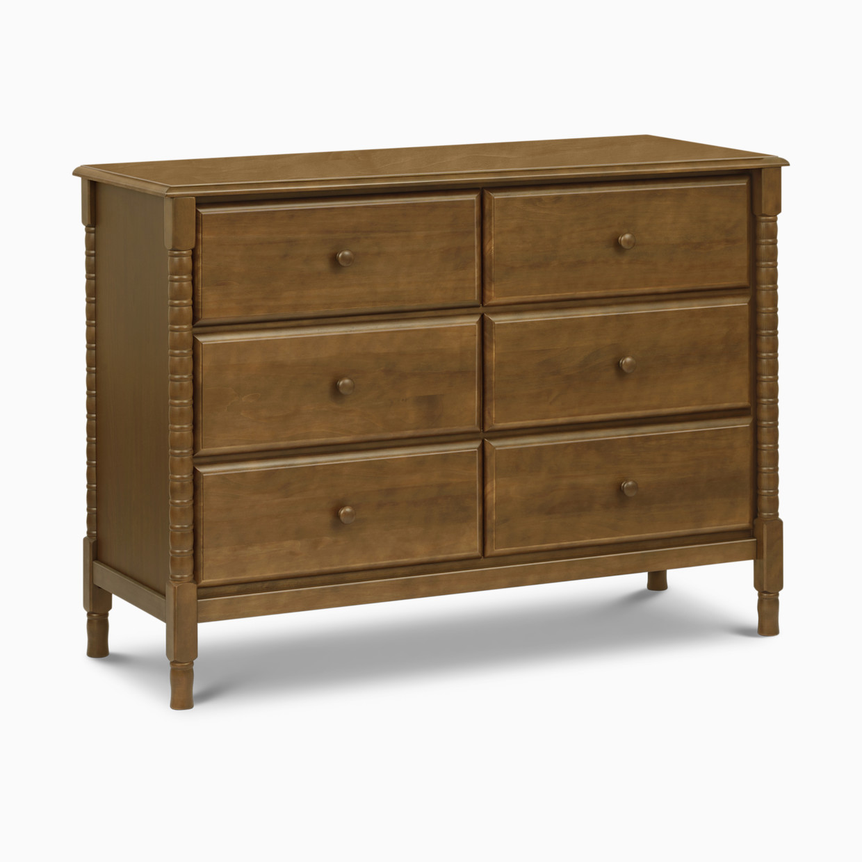 daVinci Jenny Lind Spindle 6-Drawer Dresser - Walnut.