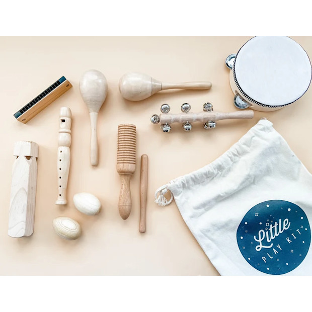 LittlePlayKit Montessori Wooden Music Kit.