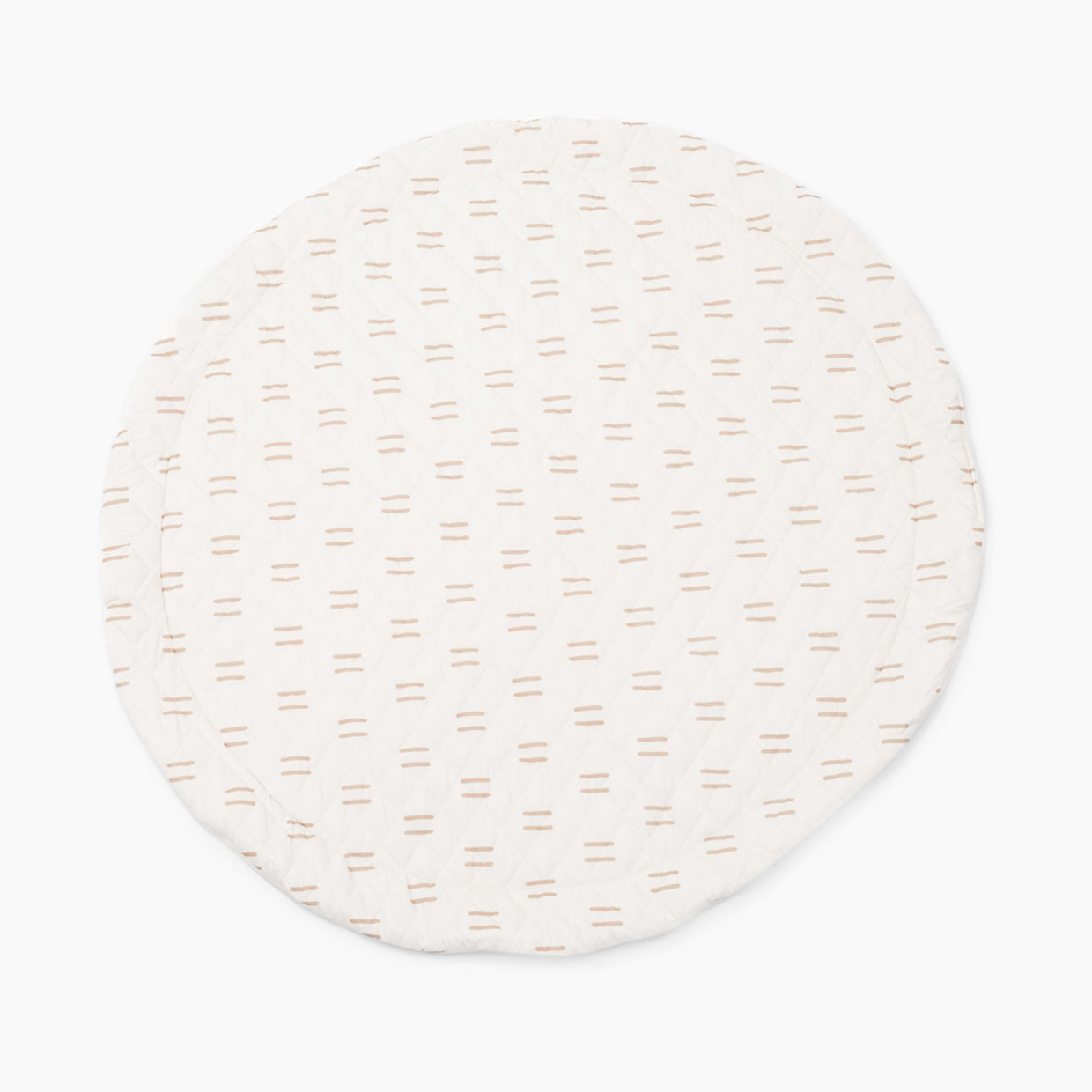 Poppyseed Play Extra Padded Round Play Mat - Neutral Line.