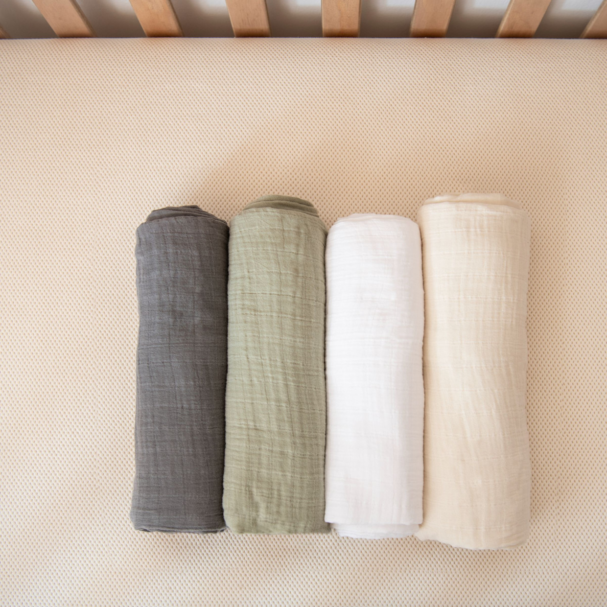 Naturepedic Organic Breathable Muslin Crib Sheets - Forest Canopy.