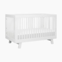 Babyletto Hudson 3-in-1 Convertible Baby Crib with Toddler Bed & Daybed Conversion - Easy to Assemble - GREENGUARD Gold Certified w/ 4 Adjustable Mattress Heights - White