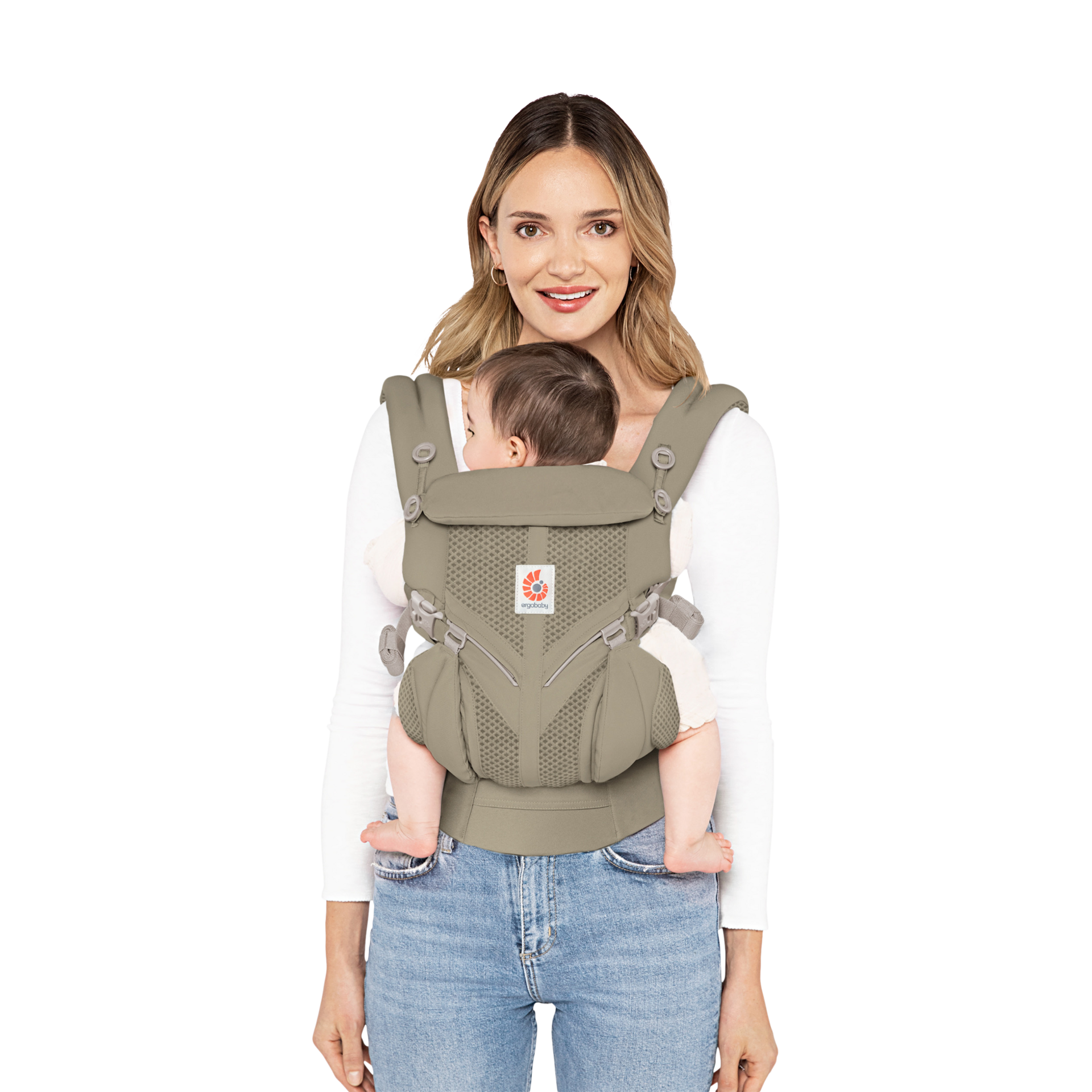 Ergobaby Omni Classic Carrier - Soft Olive Mesh.