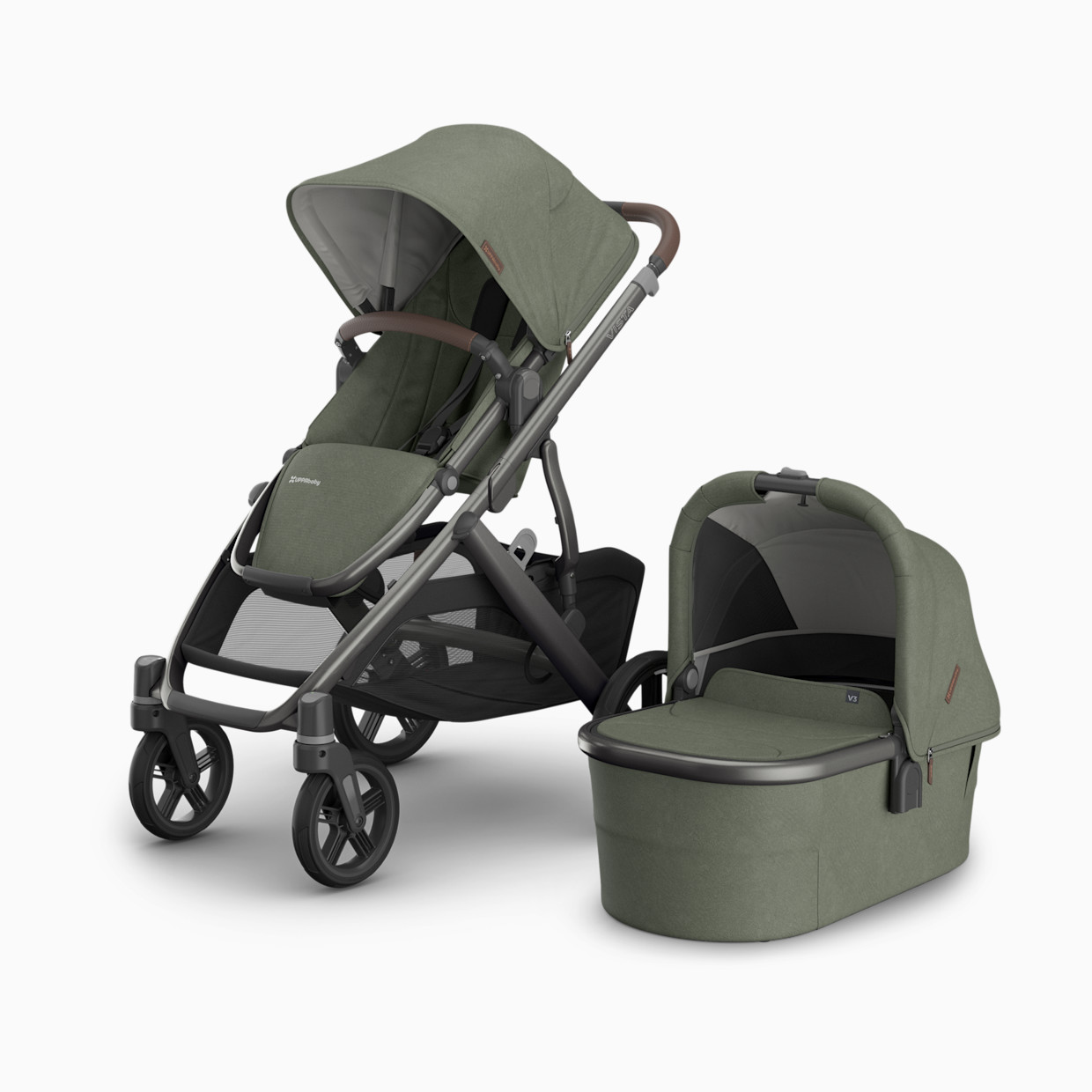 UPPAbaby Vista V3 Stroller & V3 Bassinet Bundle - Evelyn.