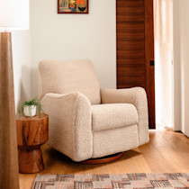 Thumbnail of Chai Shearling With Dark Wood Base