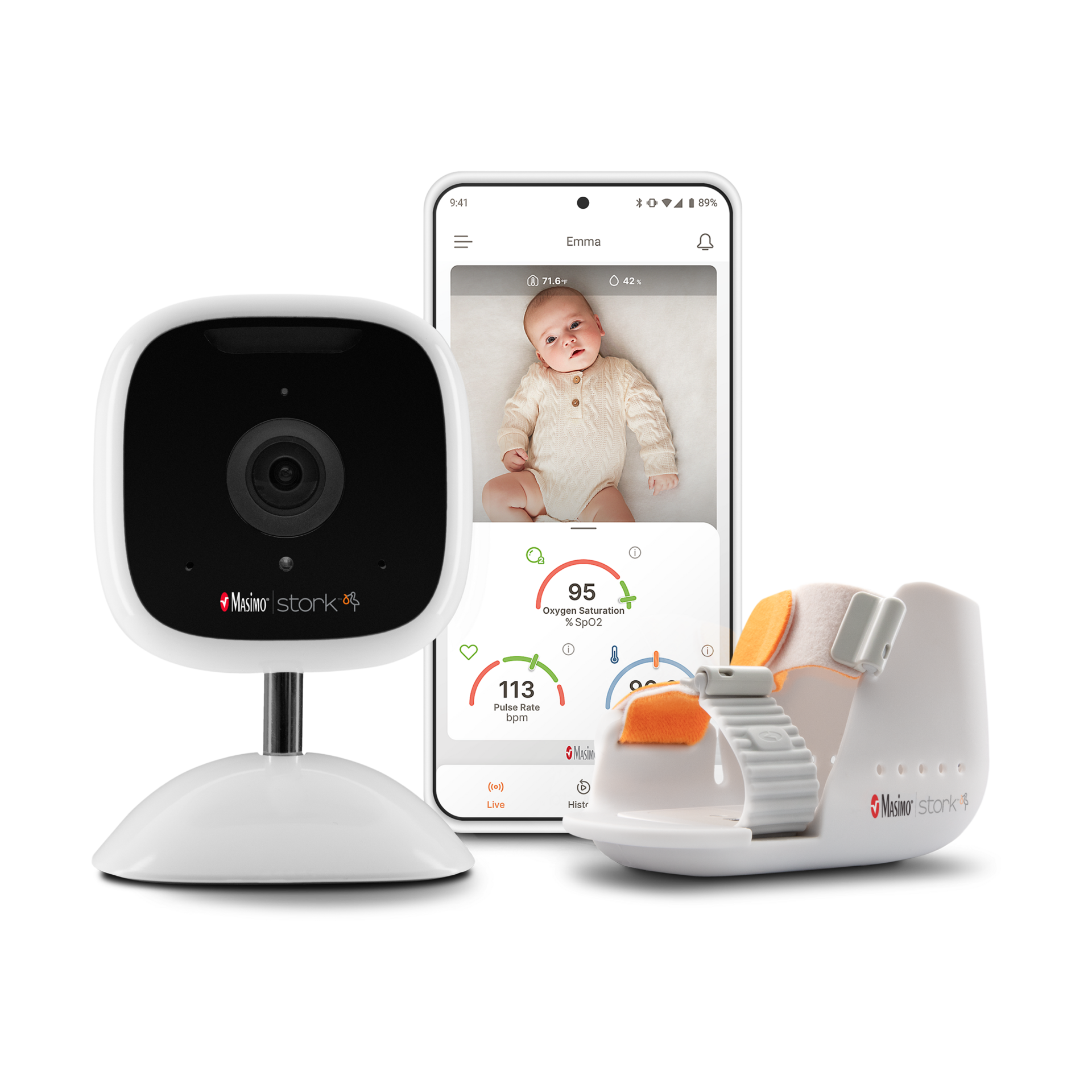 Stork Vitals+ Smart Home Baby Monitoring System.