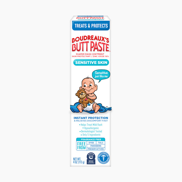 Boudreaux's Butt Paste Diaper Rash Cream for Sensitive Skin.