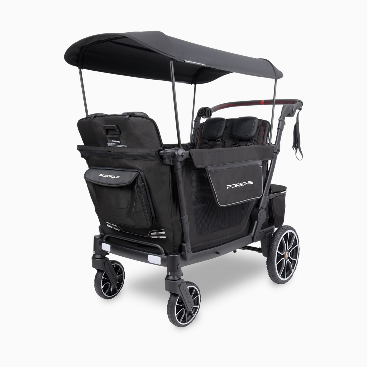 WonderFold Wagon L4 Porsche Quad Stroller Wagon (Electric) - Black.