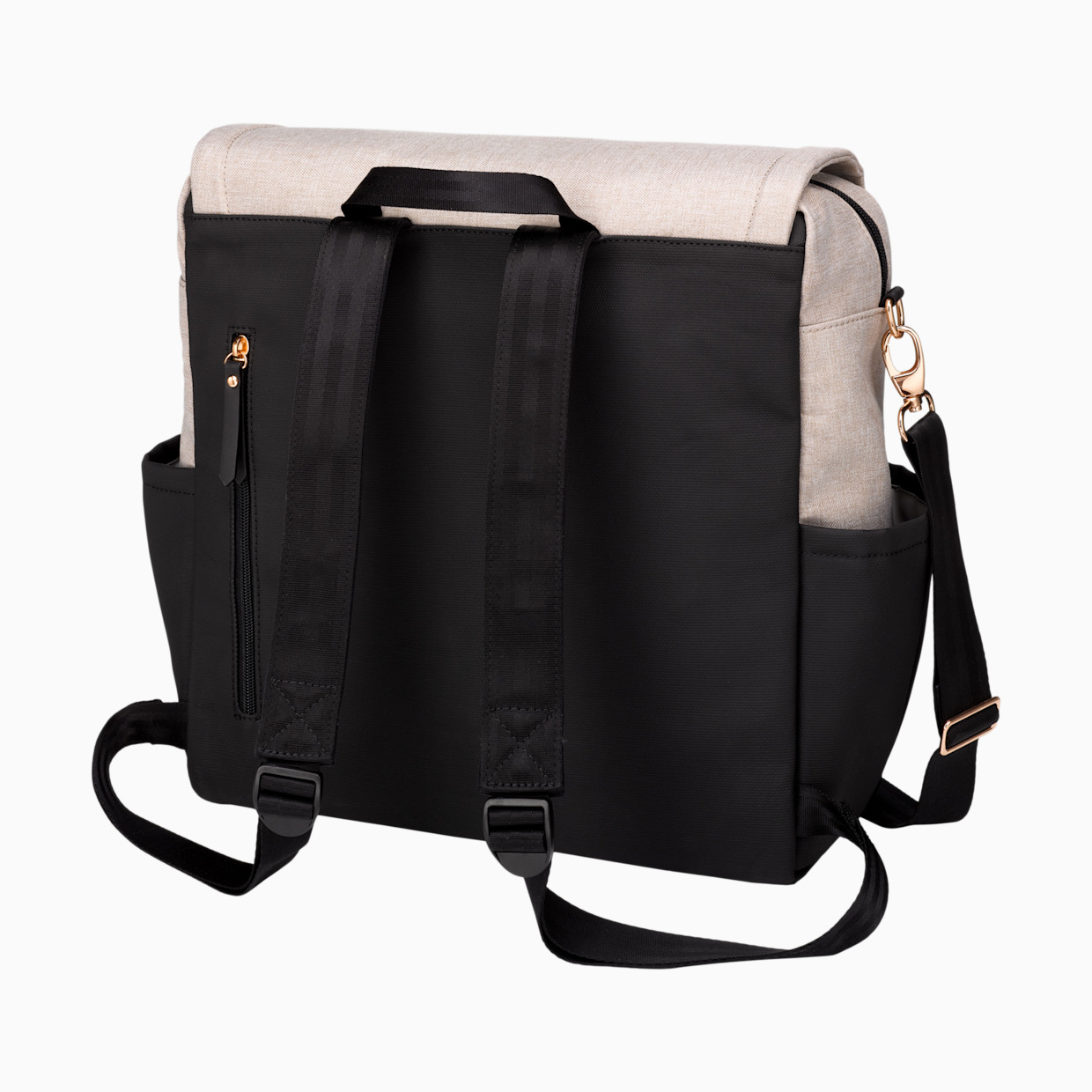 Petunia Pickle Bottom Boxy Diaper Bag Backpack - Sand/Black.