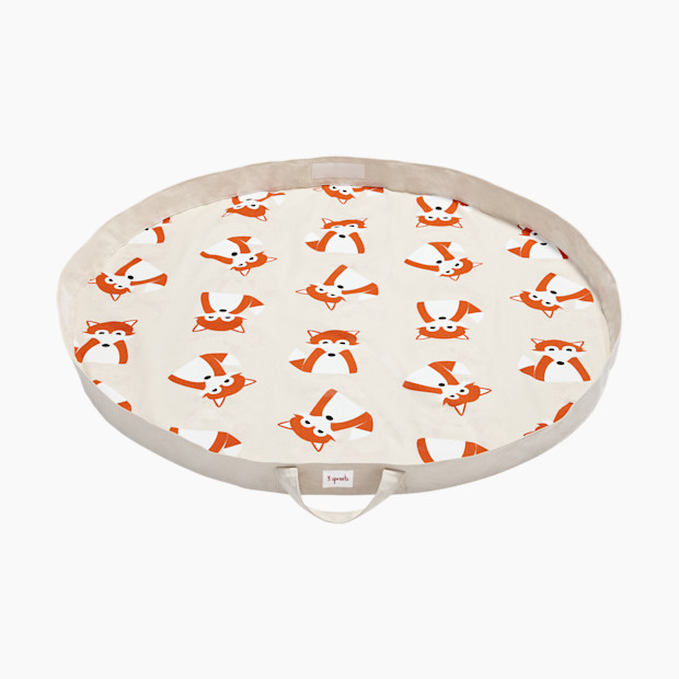 3 Sprouts Play Mat - Orange Fox.