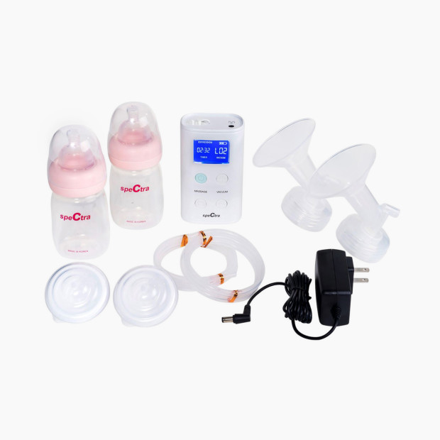 Spectra 9 Plus Premier Portable Rechargeable Breast Pump - White.