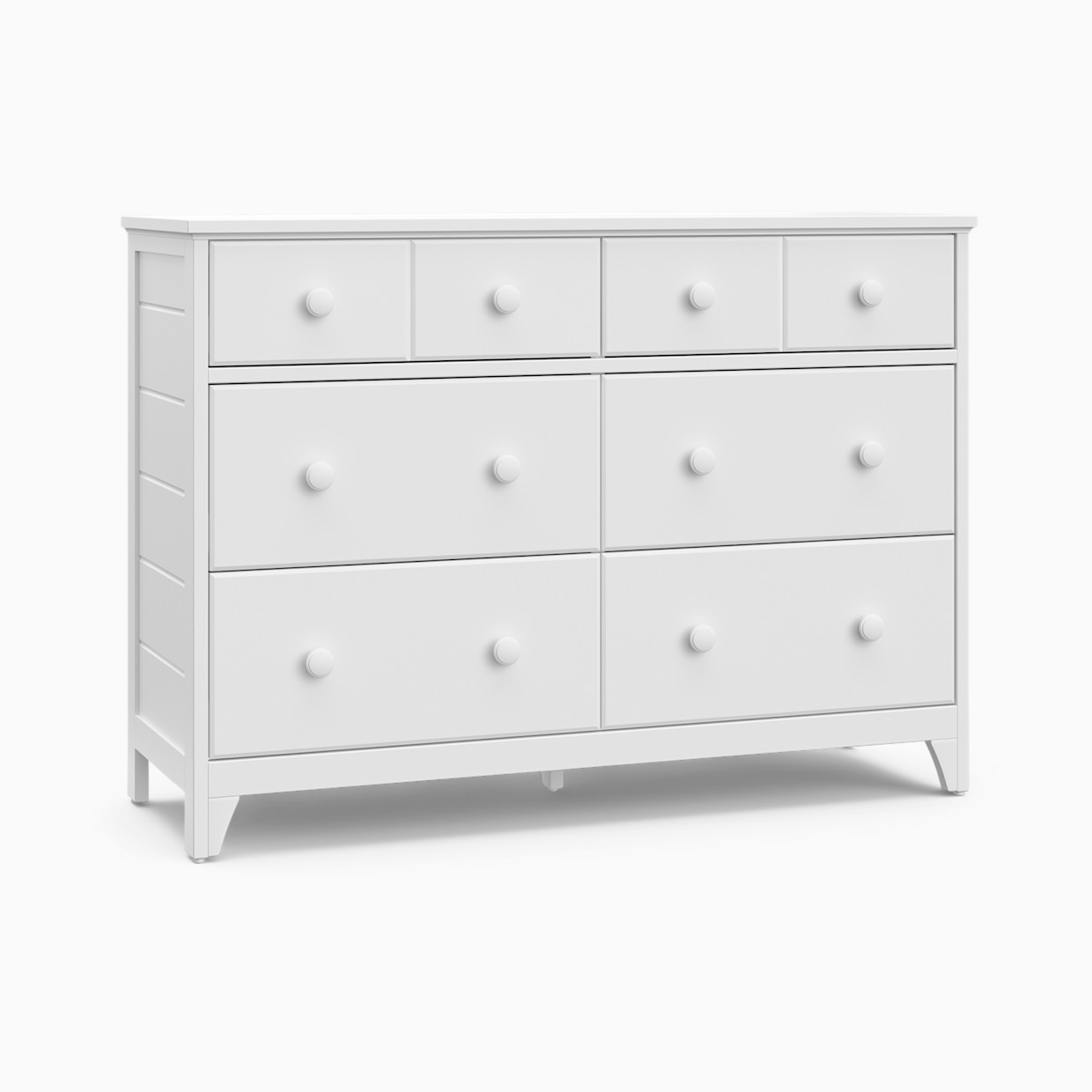 Storkcraft Moss 6 Drawer Double Dresser - White.