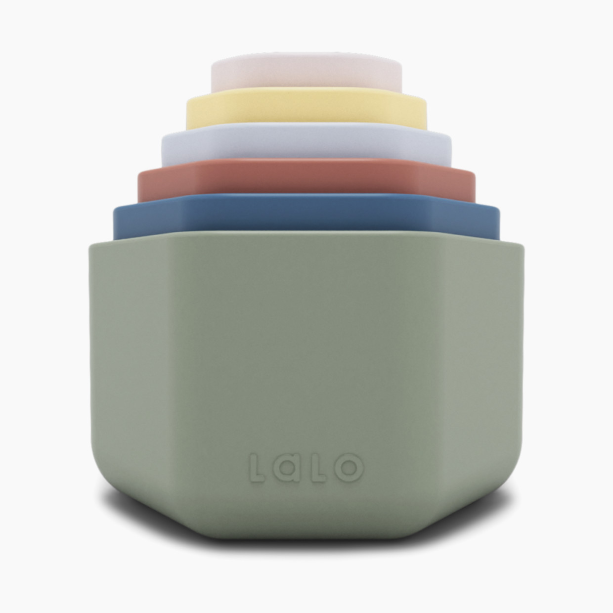 Lalo Stacking Cups - Sage Multi.