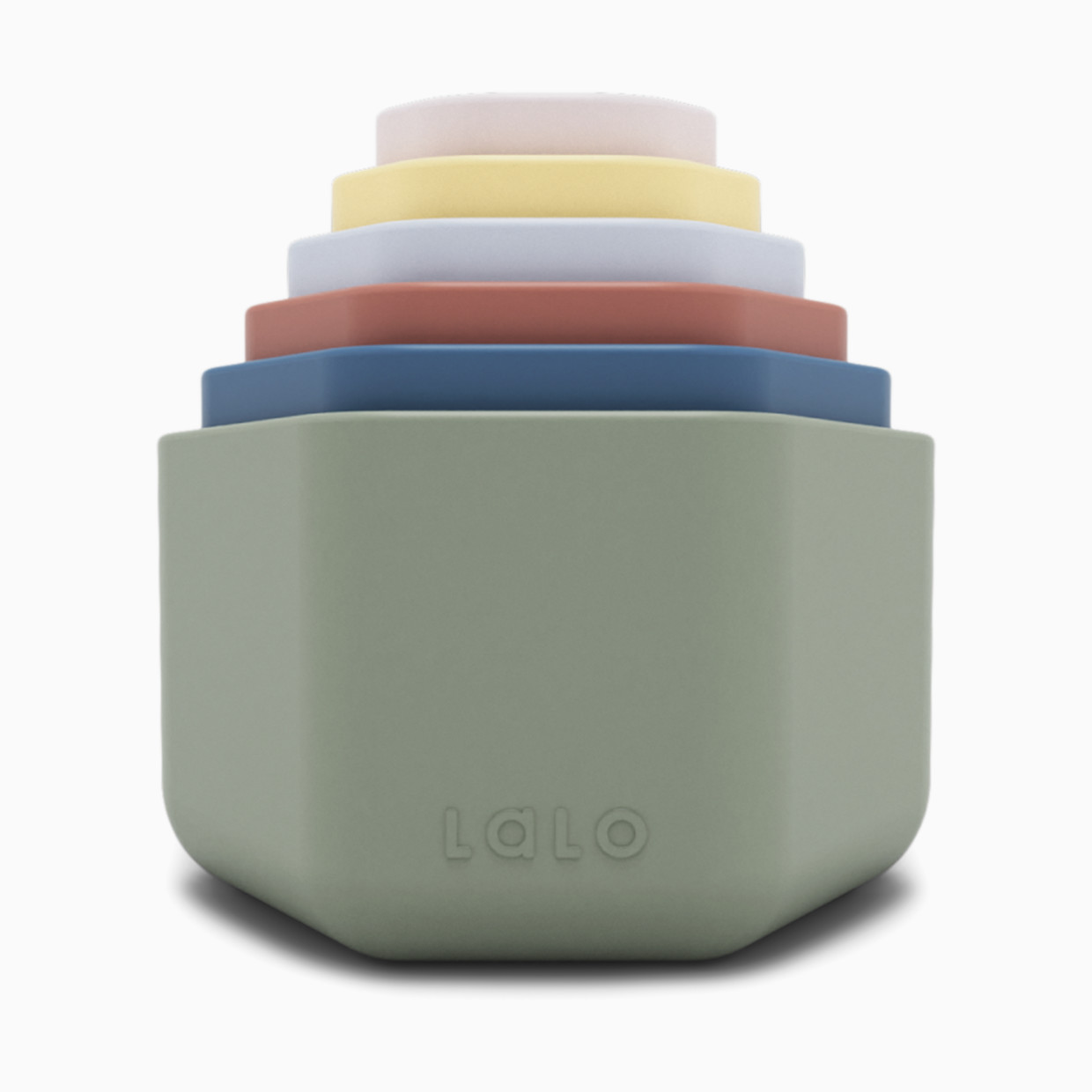 Lalo Stacking Cups - Sage Multi.