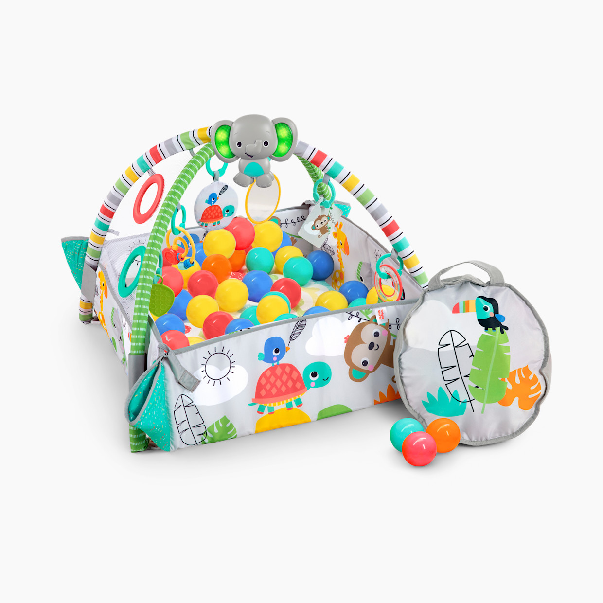 Bright Starts 5-in-1 Your Way Ball Play Baby Activity Play Gym & Ball Pit - Totally Tropical.