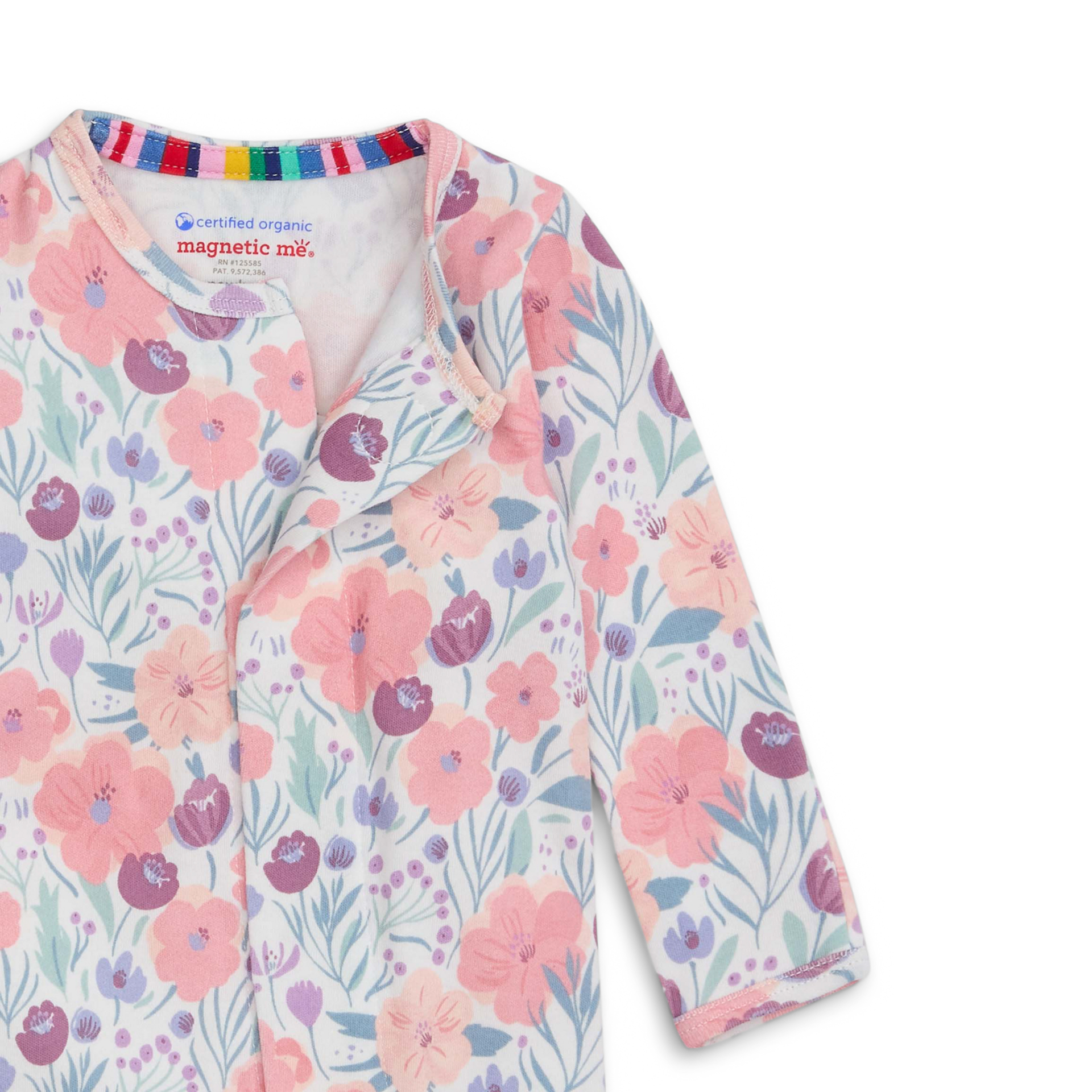 Magnetic Me Organic Cotton Footie - Whistledon, 3-6 M.