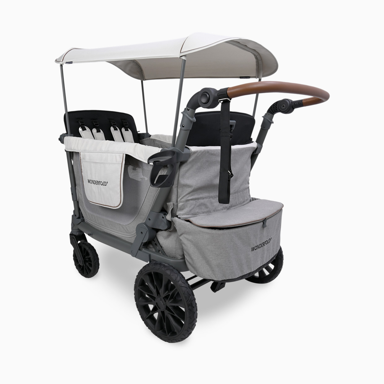 WonderFold Wagon L4 Quad Stroller Wagon - Gray.