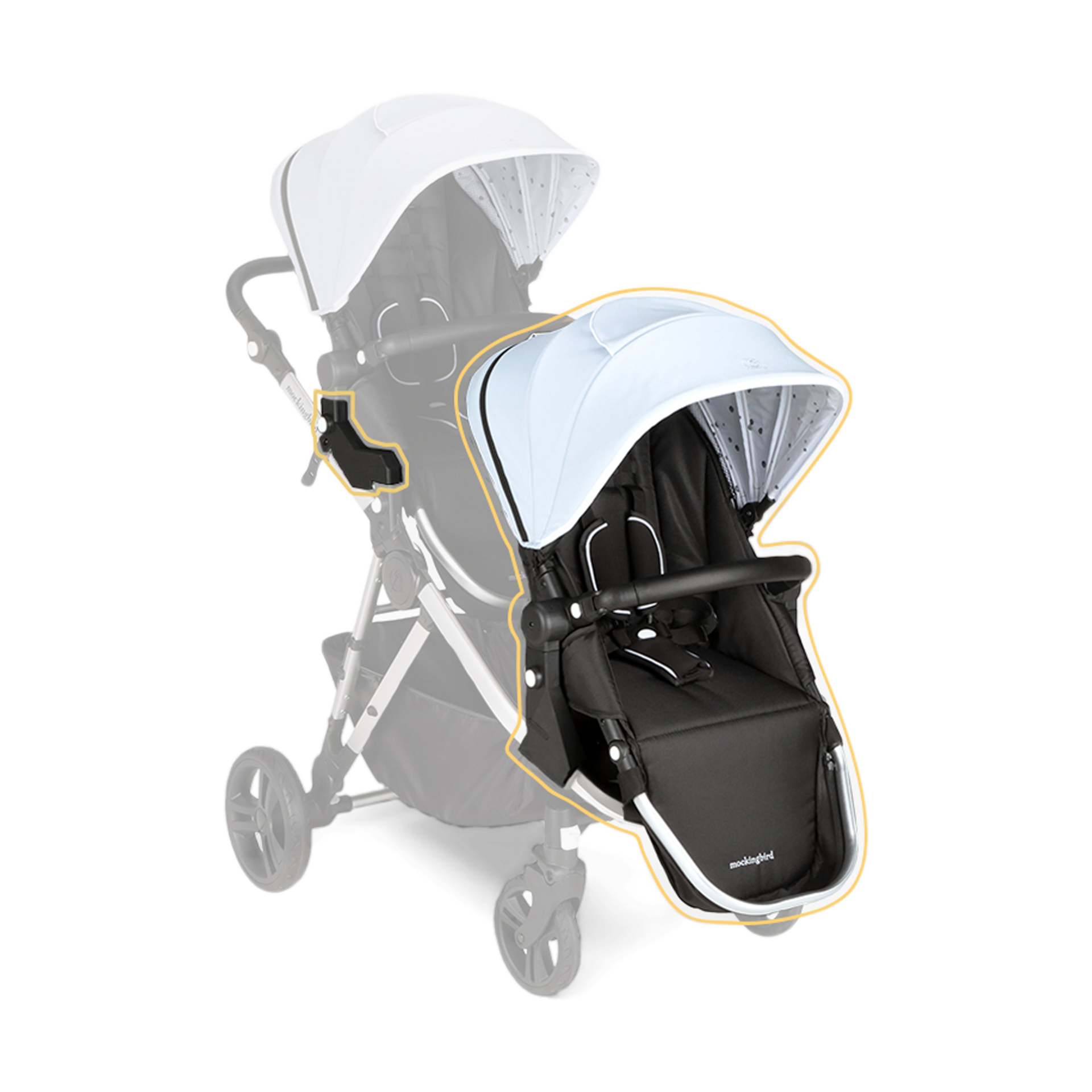 Thumbnail of Sky/Watercolor Canopy With Black Leather (2020)